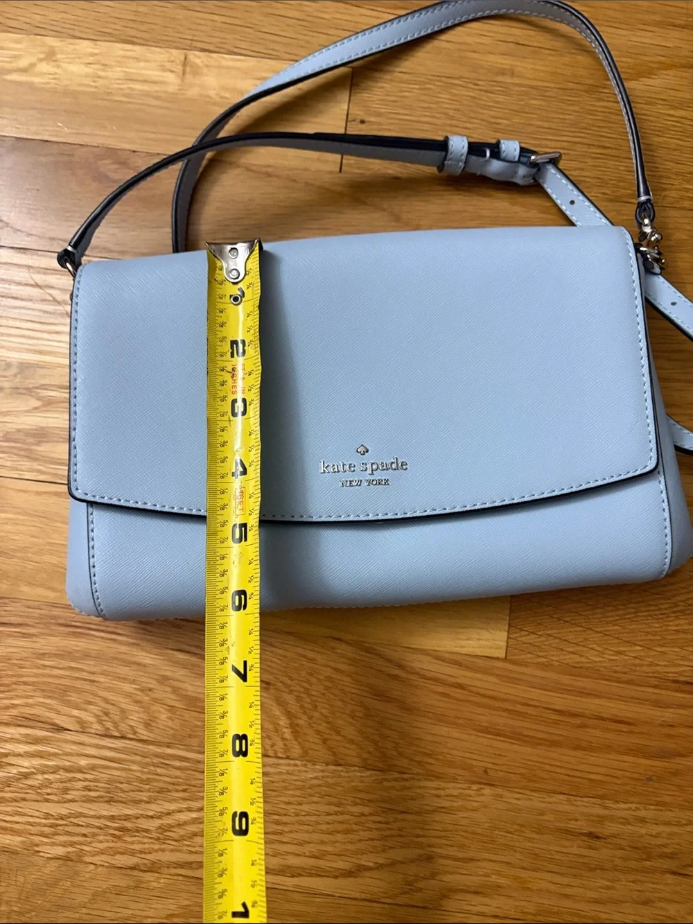 kate spade light blue crossbody with cardholder